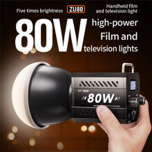 80W COB Camera Light Vidéo Dimmable Light 2500-6500K Photographique LED Light pour Photo Studio Film Livstreaming Prise UE