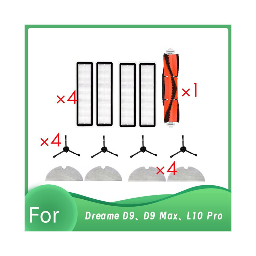 For D9, D9 Max, L10 Pro Robot Vacuum Roller Side Brush Hepa Filter Mop Pad Ultra Durable Accessories 6032073244405