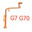 LCD Flex Cable for  DMC-G7, DMC-G70 - for Camera Display Rotation Axis with Socket 3