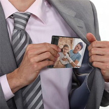 4 St Sublimation Wallet Blank för Men Pu Heat Transfer GöR-Det-SjäLv BankkortshåLlare Bifold-PlåNbok FöR Back School-Presenter