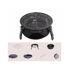 Portable BBQ Grill Folding Camping Stove with Stable Cooking Surface for Outdoor Backyard Cooking