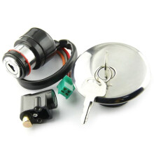 Motorfiets Contactslot Brandstoftankdop Zadelslot Sleutelset voor GN125 GN 125 1982-2001