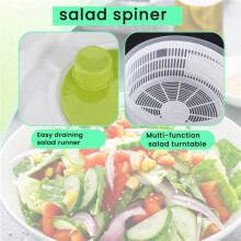 Salad Washing Machine Lettuce Rotating Vegetable Washer Large Capacity for Fruit and Vegetable Cleaner