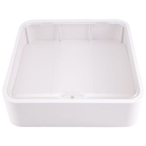 Wall-Mounted Clear Display Case for Figures,Adjustable Display Stand Clear Display Box with Door,White 1