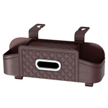Caja de Almacenamiento para Respaldo de Asiento de Coche, Tejido Multifuncional para Coche, Soporte para Vasos de Agua para Asiento Trasero,