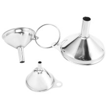 Juego de 3 Embudos de Acero Inoxidable para Uso en la Cocina Botellas de Llenado Frasco de Licor Polvo de Cocina de Especias PequeñAs, Agua
