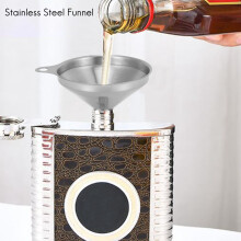 Juego de 3 Embudos de Acero Inoxidable para Uso en la Cocina Botellas de Llenado Frasco de Licor Polvo de Cocina de Especias PequeñAs, Agua