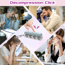 Keyboard Key Toys, Party Stress Relief DIY Fidget Button Keycaps, Fidget Keychains, Keyboard Keychains