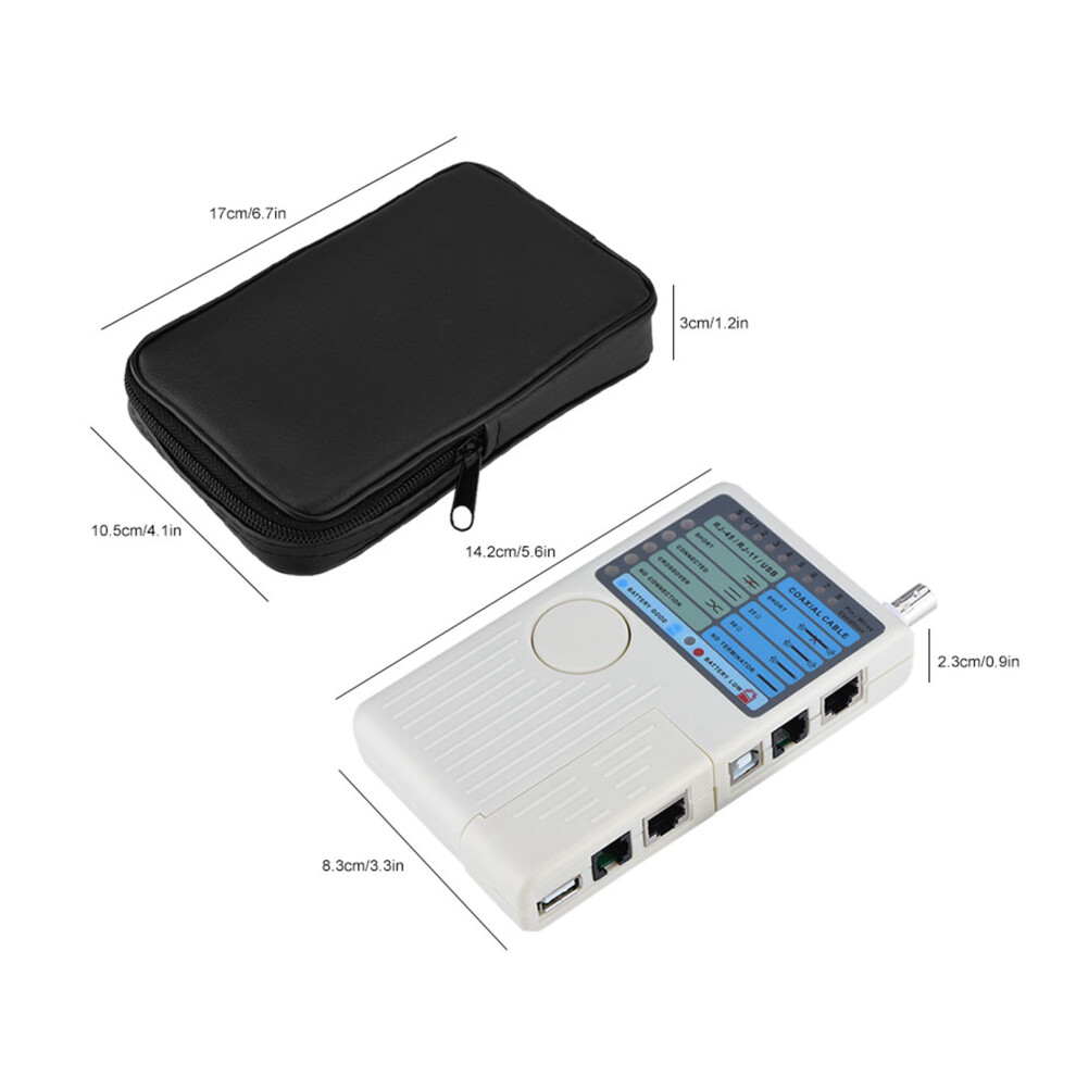 Compact Network Tester For Rj45 Rj11 Usb Bnc 7340572629203