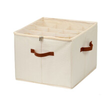 Shoe Storage Organizer, Shoe Organizer for Closet with Adjustable Dividers, Fits 16 Pairs, Shoes Storage Box Beige