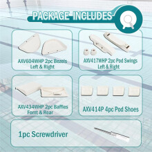 Kit de Peças para Aspirador de Piscina, Kit de Balanço para Aspirador de Piscina AXV417WHP e Kit Estrutura em A/Turbina para Aspirador de Piscina