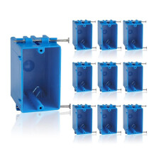 10-Pack Enkelvoudige Elektrische Doos, Nieuwe Werkdoos 1-Voudig, Werk-Elektrische Spijkerstopcontactdoos, 18 Cu. in, Schakelaar/Stopcontactdoos