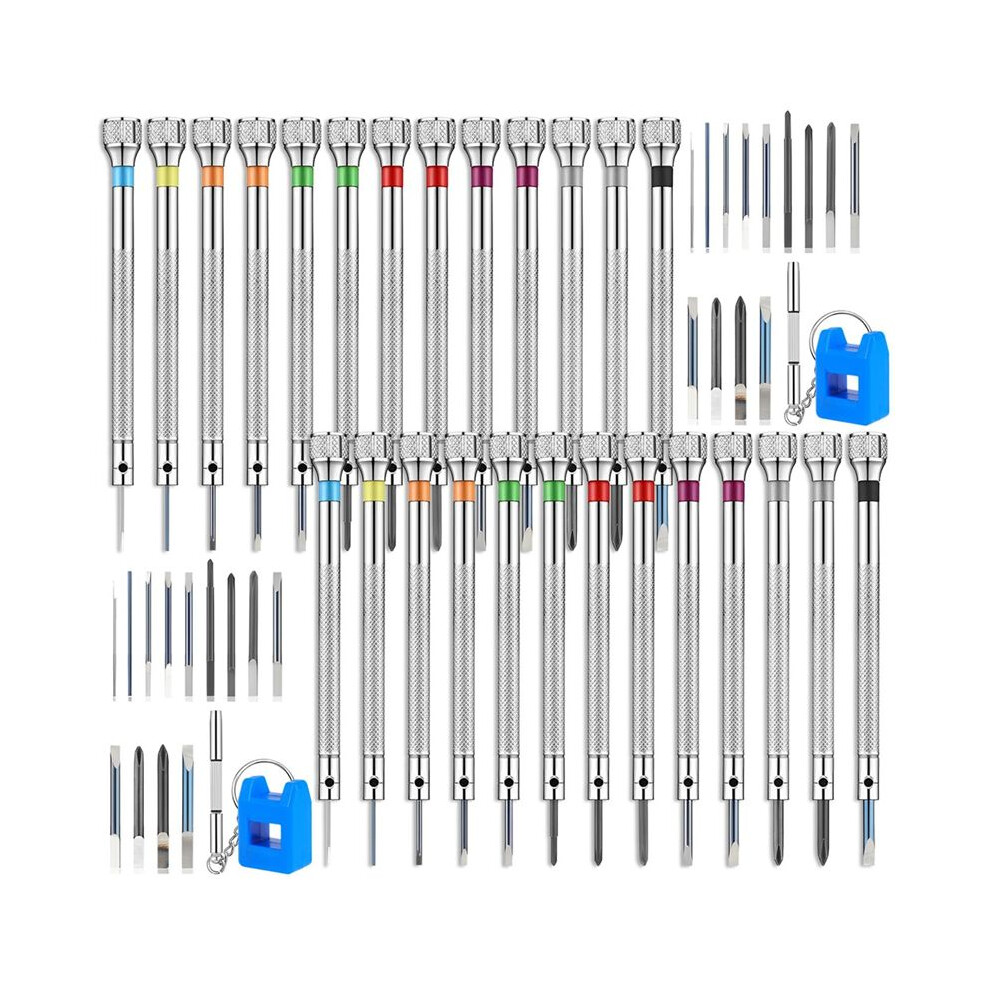26Pcs Watch Screwdriver Set, Anti Slip Small Screwdriver Set, 0.6-2.0Mm Screw Driver, Electronic Repair Tool Kit 6032879118382