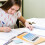 Desktop Mechanical Calculator, Cute  Buttons Calculators with 12 Digits Large LCD Display, Desk Accessories, 5