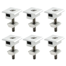Pack Of 10 Solar Panel Brackets Centre Clip 30 Mm T Shaped PV Module Bracket Clip Height-Adjustable for RV Roofs