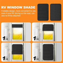 RV-Raamscherm Opvouwbare Verduisteringshoes voor Camperdeuren, Opvouwbare Zonnescherm voor Reistrailers