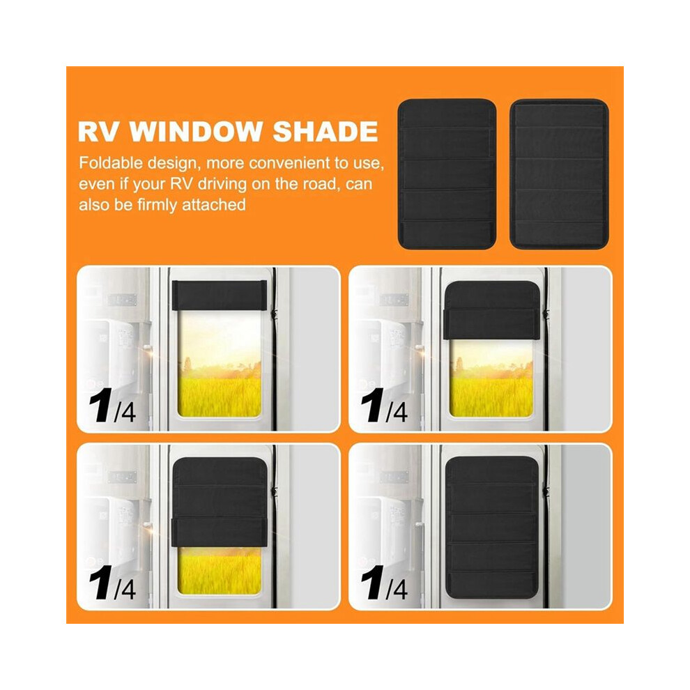 Rv Window Shade Foldable Blackout Cover For Campers Trailer Doors, Travel Trailers Foldable Sun Shade 4711438083645