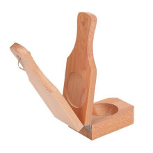 Wooden Tostonera Plantain Press with Handle,2 in 1 Wood Reusable Plantain Press Smasher,Portable Plantain Press