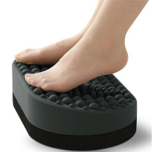 Reposapiés para Debajo del Escritorio, Taburete Otomano Ergonómico con Almohadilla de Silicona para Aliviar la Fascitis Plantar, Masajeador de Pies