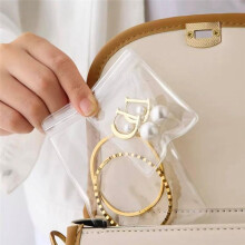 Organiseurs et Rangements de Bijoux en Acrylique avec 60 Pochettes à Bijoux Portables Anti-Ternissement, Boîte à Bijoux Transparente