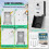 Key Lock Box for Outside with Light  Dials Sturdy Waterproof Combination Key Holder Wall Mount Key Storage Box 7
