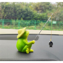 Cute Fishing Car Ornaments for Dashboard,Fun Car Decoration for Dash Car Accessories for Anglers, Home Garden Decor
