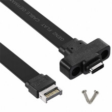 USB 3.1 Front Panel Type E Male To USB-C Type C Expansion Cable Computer Motherboard Connector Wire Cord , 30Cm