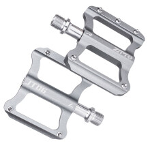 ZTTO Vélo de Route Pédale Plate Ultralégère en Alliage D'Aluminium Roulements de Vélo Anti-Dérapant Pédales Pliantes Cyclisme Titane