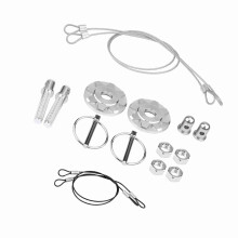 Universal CNC Aluminum Alloy Racing Hood Pin Lock Kit Silver Red Blue Black