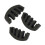 Rubber 4/4 Violin Practice Mute with 5 Prongs, Compact Black 1