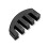 Rubber 4/4 Violin Practice Mute with 5 Prongs, Compact Black 6