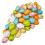 60 Pcs 6 Colors Foam Easter Eggs Pastel Easter Eggs Decorations Gold Easter Eggs Decorative Gold Speckled Eggs 1