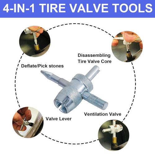 (13PCS) Installation Tire Valve Change Tool Kit For Quick Leak Fix Tire Valve 2