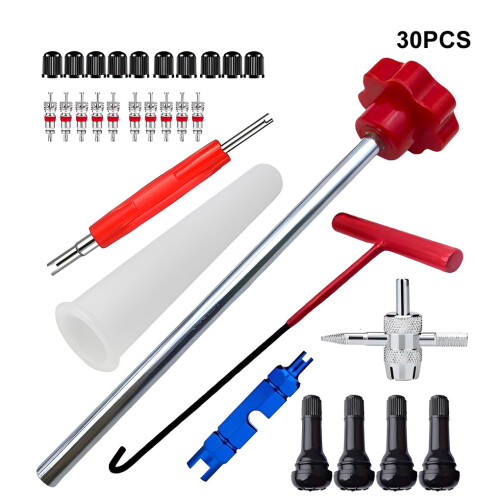 (30PCS) Efficient Valve Replacement Tool For Tires User-Friendly Kit For Quick 2