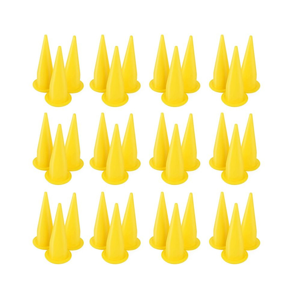 50Pcs Yellow Cone Nozzle For Bulk Caulk Tools For Caulking Nozzle Applicator Caulk Cap Replacement 4711378608922