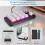 Custom Keyboard Volume Button Knob Programming Macro Gaming Hotswap Keypad Black, 12 Keys 2 Knob 7