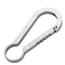 Titanium Locking Carabiner with Key Ring for Outdoor Activities and Hiking AU