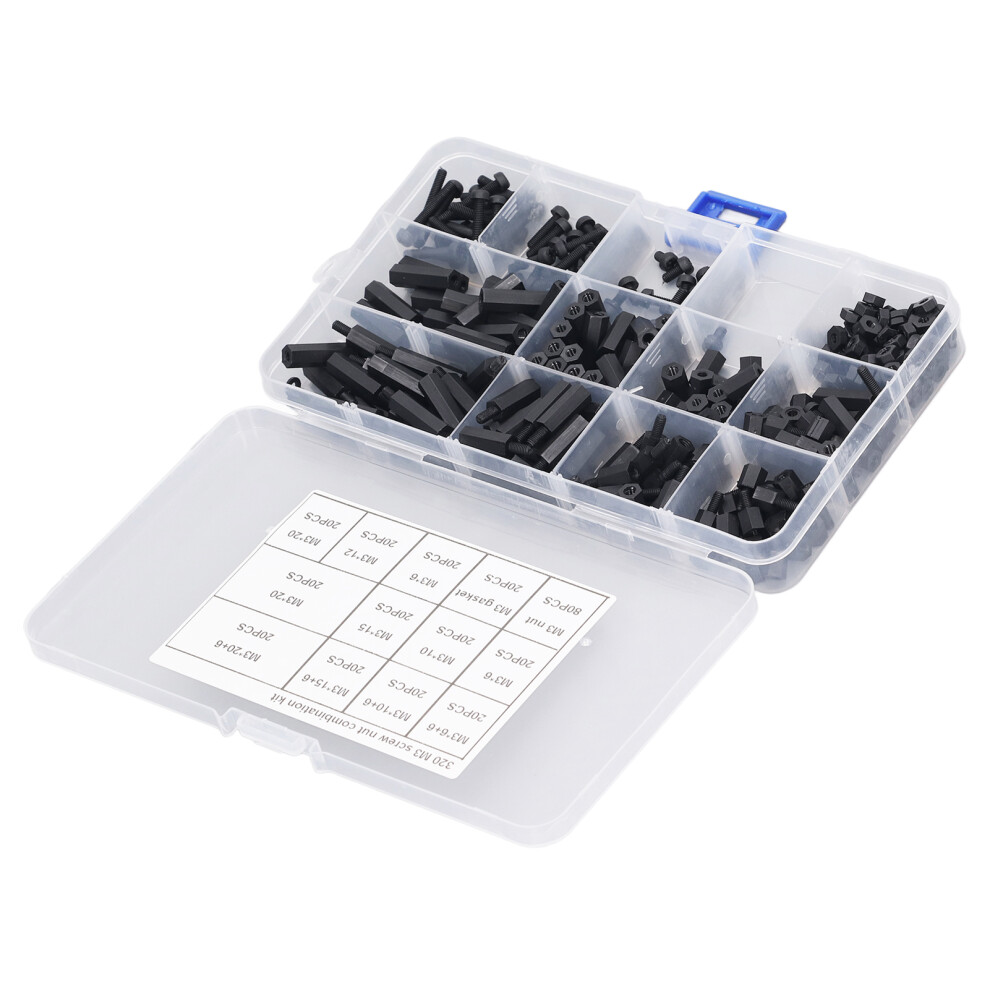 320pcs Nylon Hex Spacer Assortment
