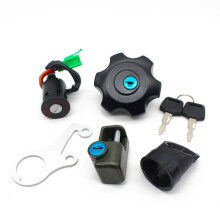 Motorcycle Ignition Key  Fuel Gas Cap  Lock Kit for  DRZ400 DR-Z400SM 37101-29812 44200-29820