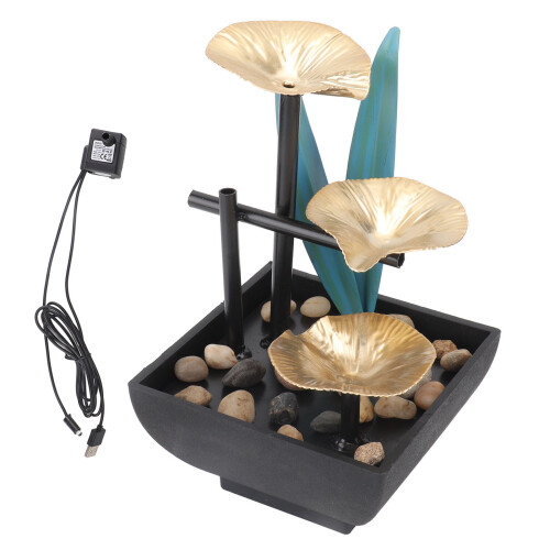 Fontaine à eau de table USB, fontaine d'intérieur à 3 niveaux
