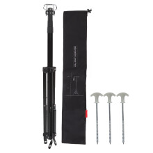 Support de lanterne de camping en alliage d'aluminium avec piquets de fixation au sol
