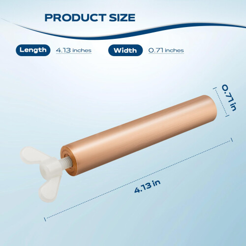 Copper Anode for Pool Ionizer 4.13x0.71in M6 Thread Replacement with Wing Screws Restores Performance 1