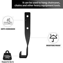 Chainsaw Wall Mount Holder Backpack Blower Rack Accessories for Garage Wall,Weed Eater String Trimmer Hanger 2PCS