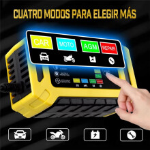 12V 6A Truck Motorcycle Charger Car Auto Battery Charger Pulse Repair Digital LCD Display US Plug