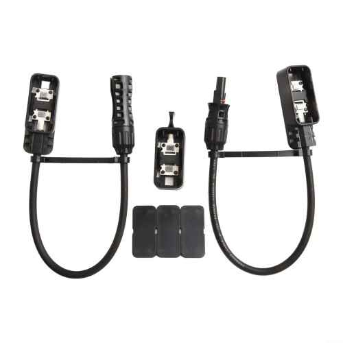 Solar Panel Junction Box 3 Split 1500V 30A IP67 Weatherproof Silver Copper Core for PV Systems