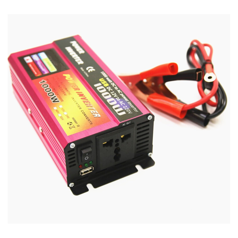 Power Inverter 24V 1000W Car Converter Dc To 220V Ac With Usb Port For Laptop And Appliances 9092120774290