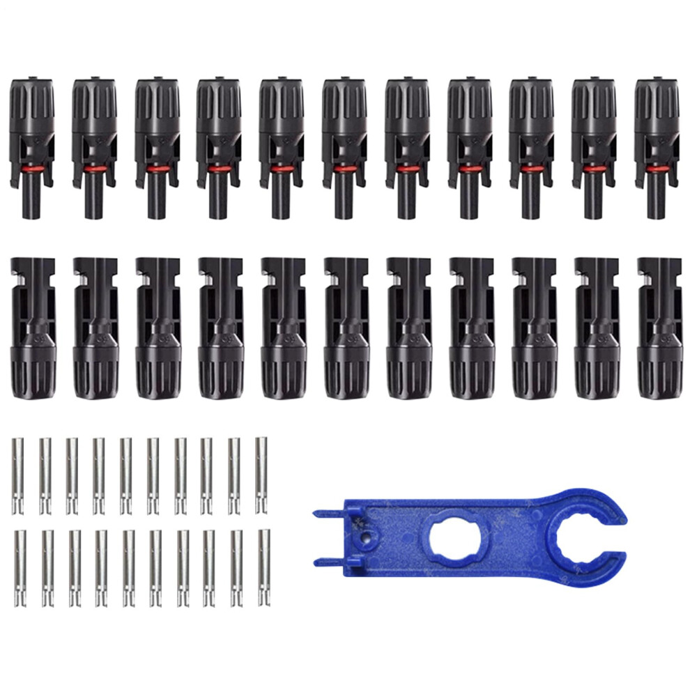 Mc4 Solar Connectors Kit With Male Female Set, Waterproof Outdoor Adapter For Photovoltaic Panels 9092120999235