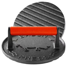 7.2 Inch Cast Iron Burger Press for Blackstone Grill Even Browning and Uniform Patties