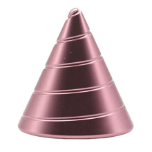 Table Fidget Toy Rotating Cone Gyroscope Office Desk Fidget Toy Optical Illusion Flowing Finger Toy, Rose Gold