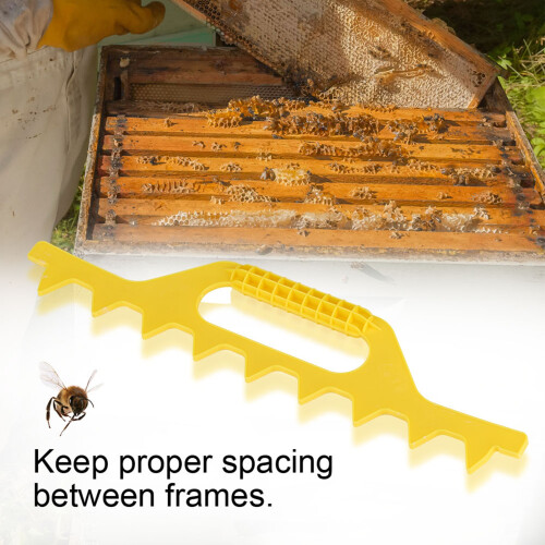 Bee Hive Frame Spacer Beekeeping Tools 8 Frame Yellow Beekeeping Equipment 2